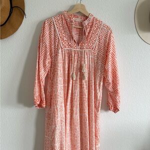 Chic Geometric Long Sleeve Dress